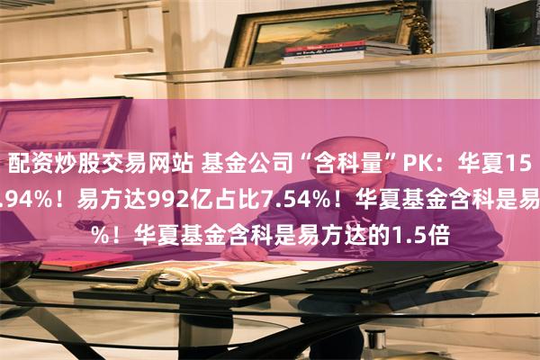 配资炒股交易网站 基金公司“含科量”PK：华夏1540亿占比12.94%！易方达992亿占比7.54%！华夏基金含科是易方达的1.5倍