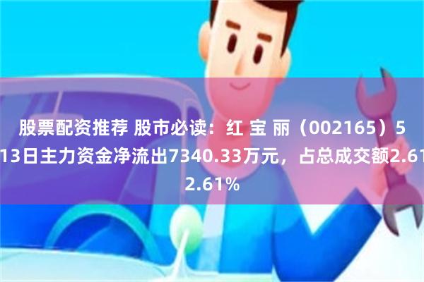 股票配资推荐 股市必读：红 宝 丽（002165）5月13日主力资金净流出7340.33万元，占总成交额2.61%
