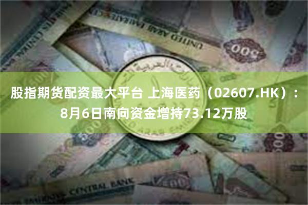 股指期货配资最大平台 上海医药（02607.HK）：8月6日南向资金增持73.12万股
