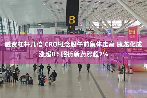 融资杠杆几倍 CRO概念股午前集体走高 康龙化成涨超8%昭衍新药涨超7%